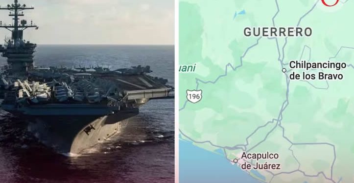 EU bombardea 3 narcolanchas frente Acapulco… y portaviones “ronda” Ensenada