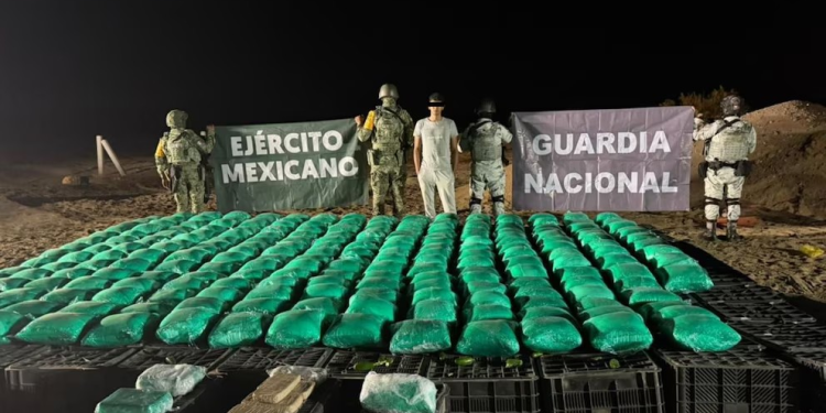 Hombre que transportaba más de 300 millones de pesos en metanfetamina ocultos entre chiles es vinculado a proceso