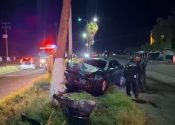 Un Vehículo Resultó Incendiado tras Impactarse de Frente con Una Palma en San Carlos