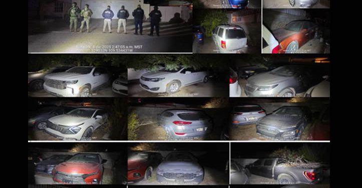Duro golpe a la Delincuencia Organizada en Sonora: Aseguran 24 Vehículos Robados y Blindados en Agua Prieta