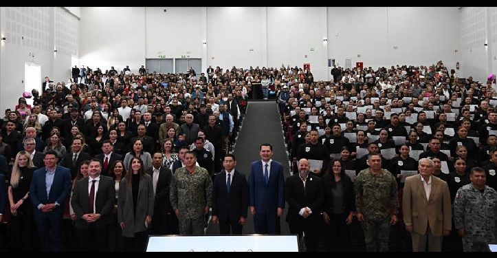 Refuerza Estado la seguridad con la integración de 171 nuevos policías egresados de la Universidad de la Seguridad