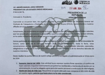 Lleva STEUS quejas a Presidencia de México