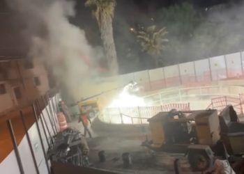 Explosión esta noche en el lugar donde se realiza el túnel para el tren en Nogales alerta a vecinos