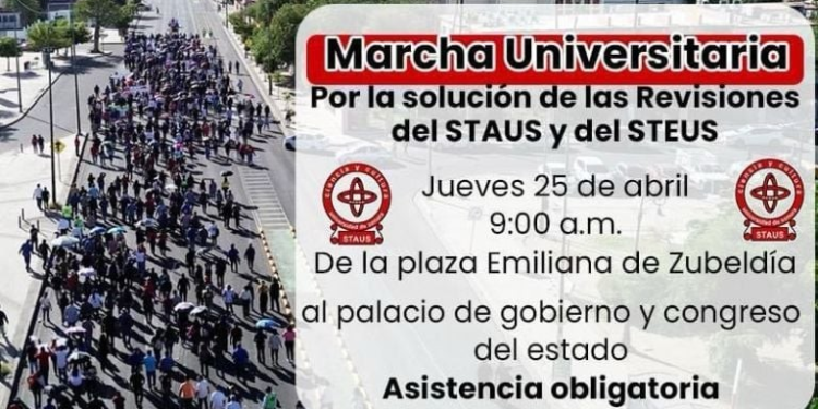 Convocan sindicatos de la UNISON a marcha por derechos laborales