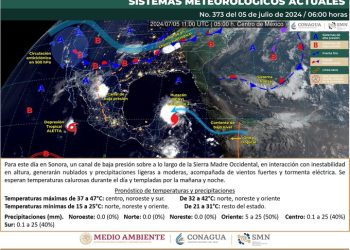 Ola de calor elevará los termómetros arriba de 45 grados en Sonora