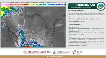 Prevén lluvias fuertes en Sonora y Sinaloa hoy, 30 de julio
