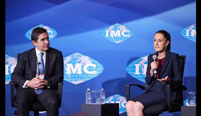 Sheinbaum asegura ante banqueros globales que continuará con proyecto de prosperidad compartida