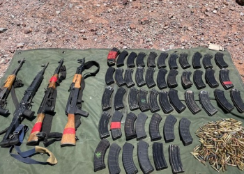 En Sonora, Guardia Nacional Y Ejército Mexicano aseguran más de 6 mil cartuchos útiles, 76 cargadores y 11 armas largas
