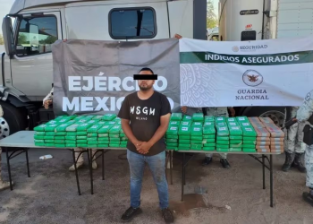 Cae hombre con más de 300 paquetes de cocaína en Sonora