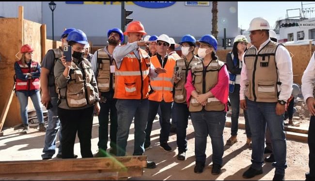 Supervisan trabajos de la rehabilitación del Mercado Municipal: presenta 45% de avance