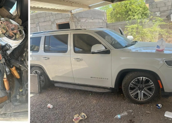 Decomisan armas de alto calibre, vehículos blindados y narcóticos durante cateo en Sonora