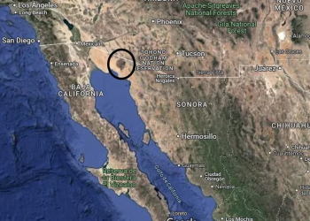 Por qué hay una mancha que se ve en el mapa de Sonora