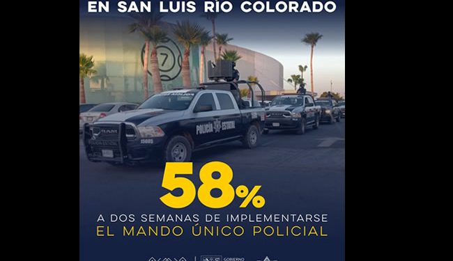 Disminuye en un 58% delito de homicidio en San Luis Río Colorado