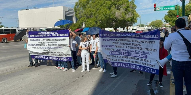 Empleados del Poder Judicial Federal inician paro de labores en Sonora