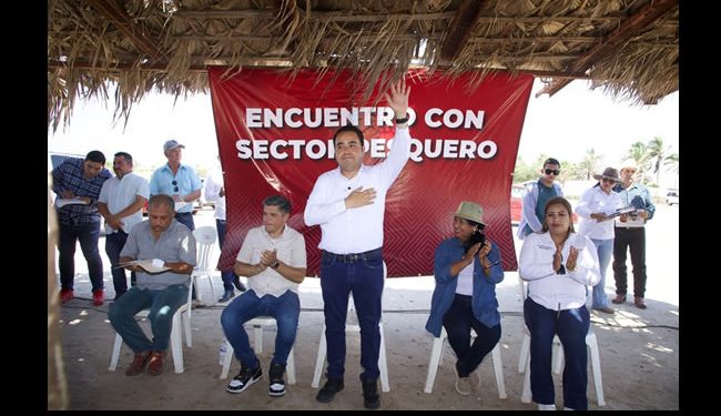 Heriberto Aguilar impulsará elevar a rango constitucional el programa Bienpesca en apoyo a los pescadores