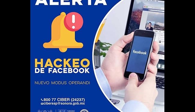 Alerta Unidad Cibernética por modalidad de robo de Facebook