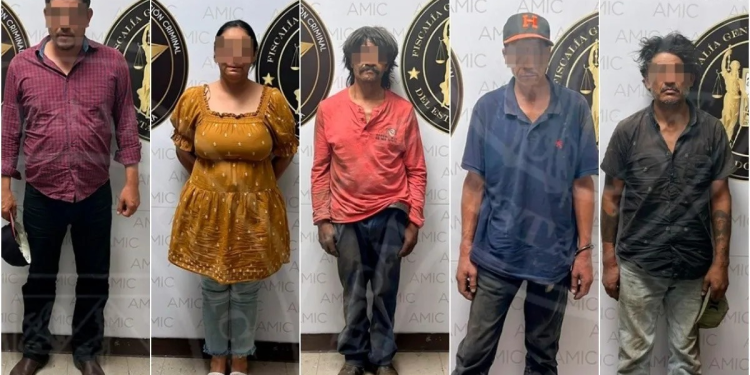 En cateo a una llantera de Hermosillo, detienen a 5 personas y aseguran hidrocarburo y drogas