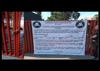 Con protesta de maestros el COBACH inicia año escolar en dos planteles de Hermosillo