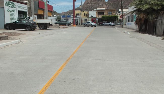 Concluye Ayuntamiento de Guaymas obra de la calle Paraje