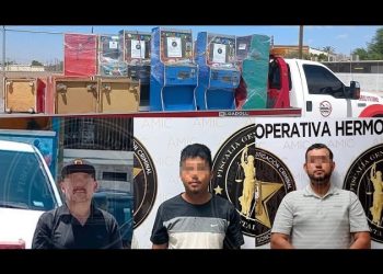 Aseguran más máquinas de juego de azar en municipios de Sonora y detienen a tres personas