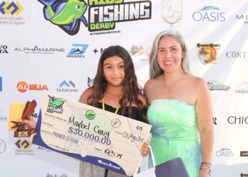 La pequeña Maybel Craig brilla con luz propia y gana Primer Kids Fishing Derby 2024 en San Carlos