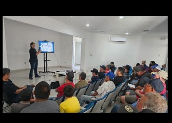 Capacitan a pescadores de cooperativas de Peñasco para prevenir y cómo actuar en caso de ataque de tiburones