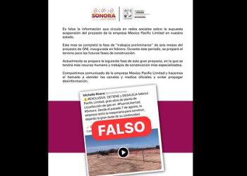 Desmiente Gobierno suspensión de la planta de Gas Natural Licuado en Puerto Peñasco