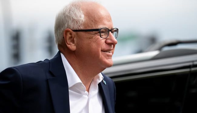 Kamala Harris elige al progresista Tim Walz como candidato a vicepresidente de EE UU