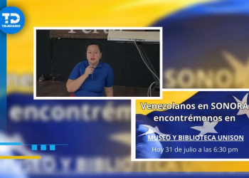Ciudadanos venezolanos en Sonora protestan contra el régimen de Maduro