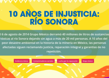 Comités de Cuenca Río Sonora y PODER lanzan el micrositio «10 años de injusticia: Río Sonora»