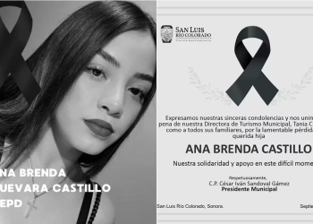 Muere en ataque armado hija de la directora de Turismo de San Luis Río Colorado, Sonora