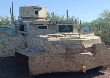 Marina asegura vehículos blindados tipo ‘monstruo’ de grupo criminal en Arivechi