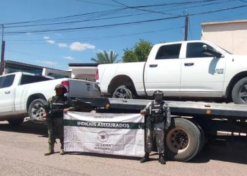 FGJE Sonora procesa indicios obtenidos tras enfrentamientos en Caborca