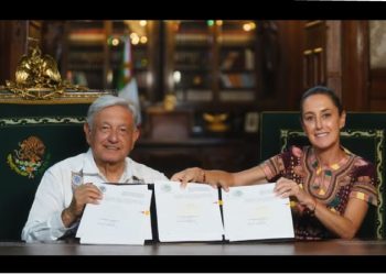 AMLO publica la reforma judicial; firma decreto con Claudia Sheinbaum como testigo