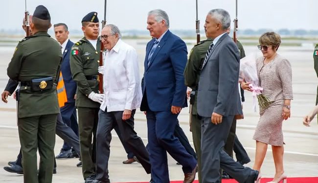 Llega Díaz Canel a México para toma de posesión de Sheinbaum