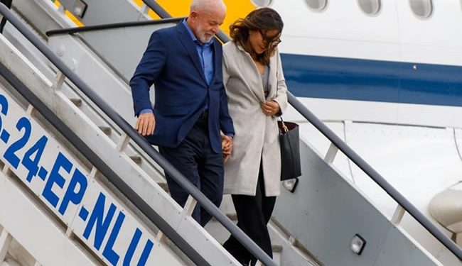 Llega a México el presidente de Brasil Lula da Silva