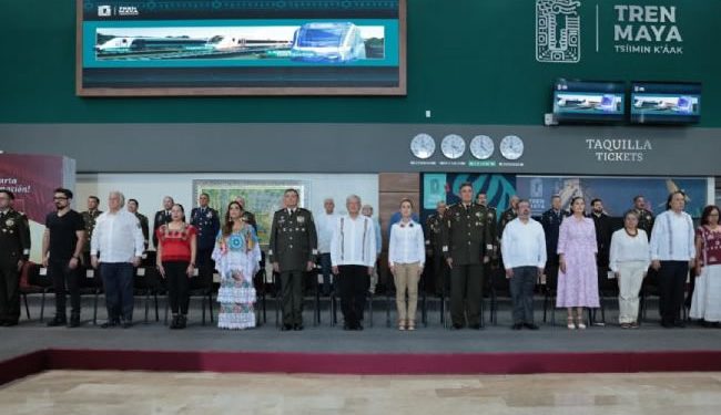 En su último acto público como presidente, AMLO entrega el Tren Maya: “aquí concluye nuestra obra”