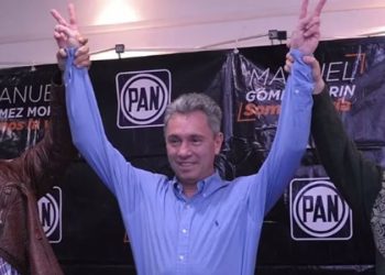 “Vemos a un Acción Nacional secuestrado”: Manuel Gómez Morín encabeza manifestación para exigir reformas en el PAN y renuncia de Marko Cortés