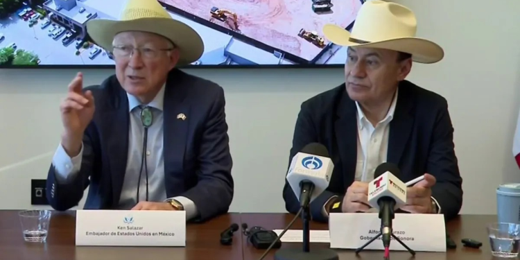 Embajador de Estados Unidos y Gobernador de Sonora visitan nueva oficina consular en Nogales