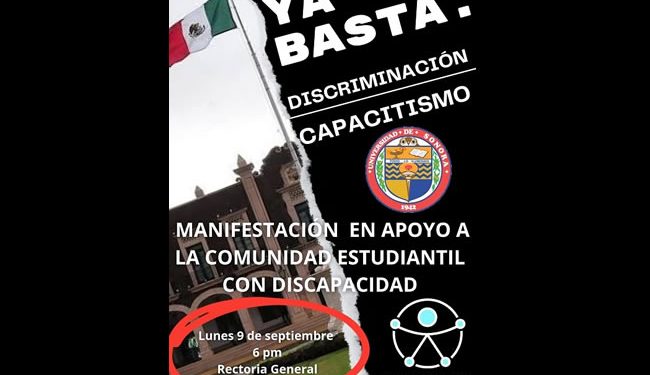 Denuncian indiferencia de Rectoría para atender necesidades de la comunidad de alumnos con discapacidad