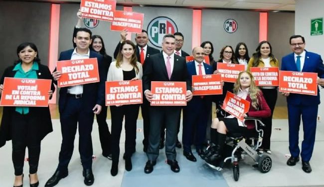 Senadores del PRI ratifican voto unificado contra la reforma al Poder Judicial