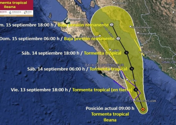 Conagua pronostica lluvias intensas en Sonora por tormenta tropical Ileana