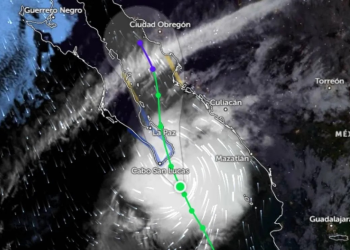 Tormenta tropical “Ileana” provocará lluvias puntuales torrenciales en BCS e intensas en Sinaloa y Sonora