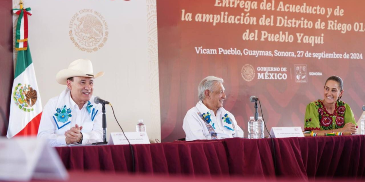 Durazo honra trabajo de AMLO y agradece continuidad de Sheinbaum al Plan Sonora