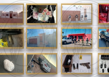 Tras cateos en Altar, Sonora, aseguran armas, autos, drogas y personas; dos hombres fueron abatidos