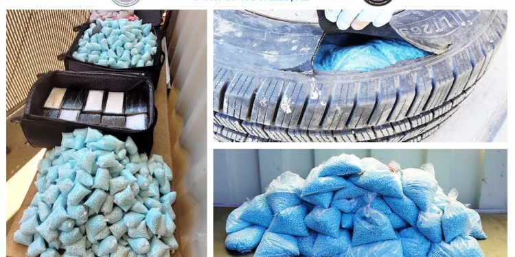 Frenan 1.5 millones de píldoras de fentanilo en frontera con Sonora