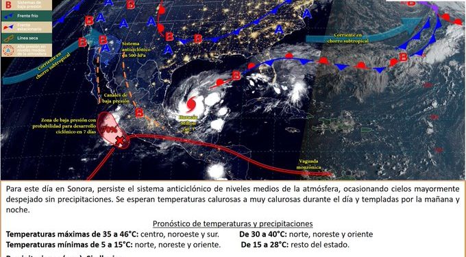 ¡No saques la cobija… aún! Continuarán temperaturas de 45 grados esta semana en Sonora