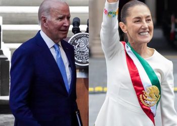 Joe Biden felicitó a la presidenta Claudia Sheinbaum tras investidura