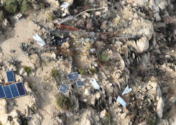 Destruyen campamento de grupo criminal en Sonoyta, se ubicaba en la cima de un cerro