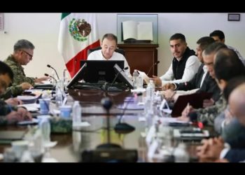 Alfonso Durazo recibe a Omar García Harfuch en Sonora